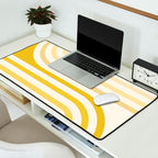Bold Curvature Stripes XVIII Desk Mat Gallery Image 2