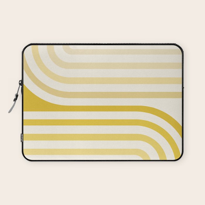 Bold Curvature Stripes XVIII Laptop Sleeve Gallery Image 1