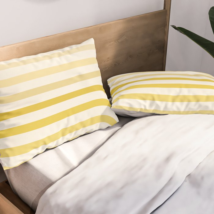 Bold Curvature Stripes XVIII Pillow Sham Gallery Image 2