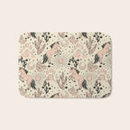 Desert Unicorn - Black, peach pink, and cream Bath Mat Gallery Image 1