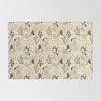 Desert Unicorn - Black, peach pink, and cream Rug Gallery Image 2