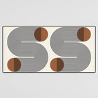 Abstraction_SUN_LINE_POP_ART_Minimalism_S001S Desk Mat Gallery Image 3