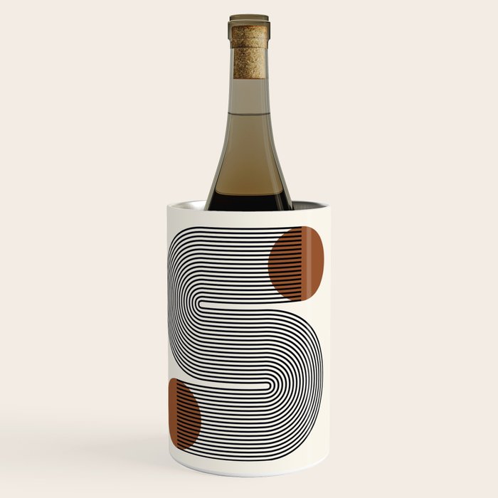 Abstraction_SUN_LINE_POP_ART_Minimalism_S001S Wine Chiller Gallery Image 3