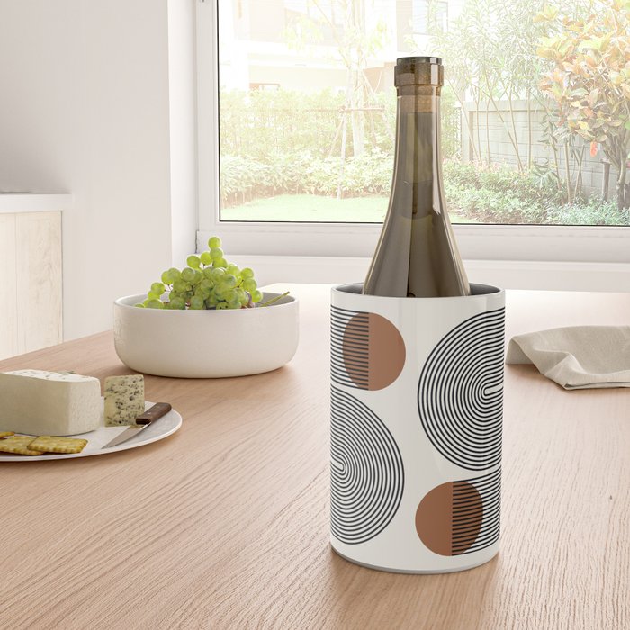 Abstraction_SUN_LINE_POP_ART_Minimalism_S001S Wine Chiller Gallery Image 4