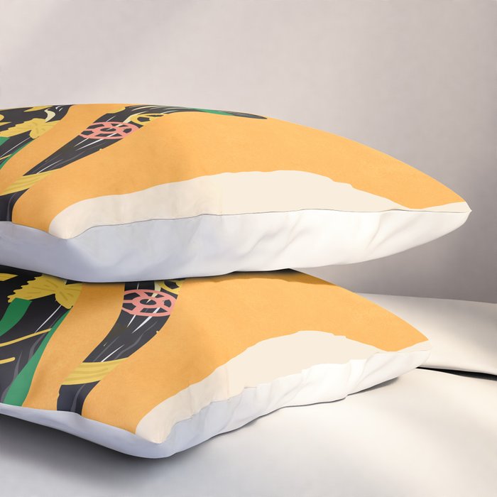 Very Happy Abstract Cat 4 Pillow Sham Gallery Image 3