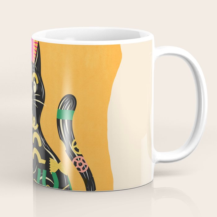 Very Happy Abstract Cat 4 Coffee Mug Gallery Image 1
