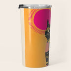 Very Happy Abstract Cat 4 Travel Mug Gallery Image 3