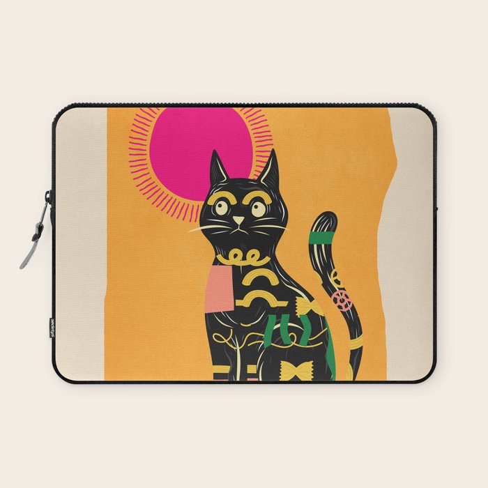 Very Happy Abstract Cat 4 Laptop Sleeve Gallery Image 1