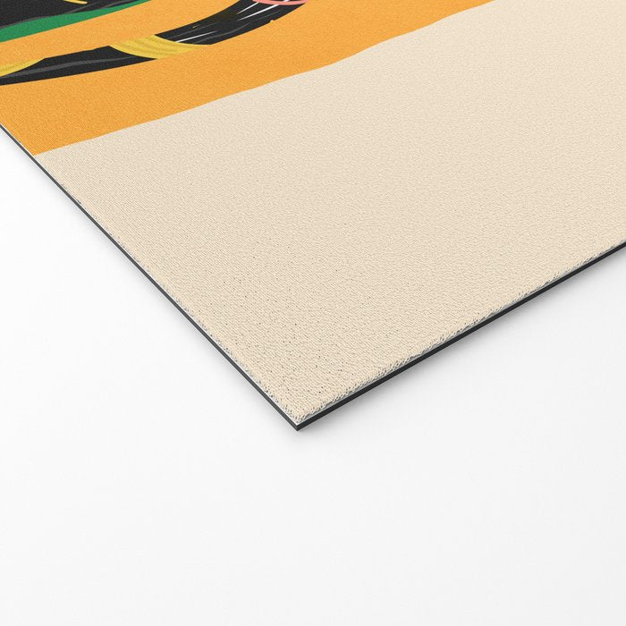 Very Happy Abstract Cat 4 Welcome Mat Gallery Image 2