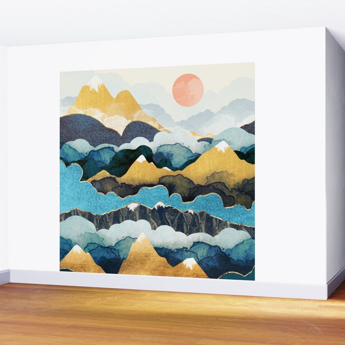Cloud Peaks Wall Mural Gallery Image 2