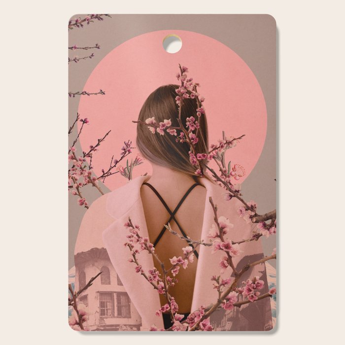Peach Blossoms of Veria Cutting Board Gallery Image 1