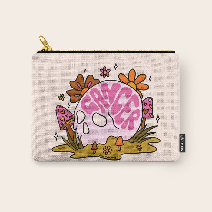 Cancer Skull Carry All Pouch Gallery Image 1