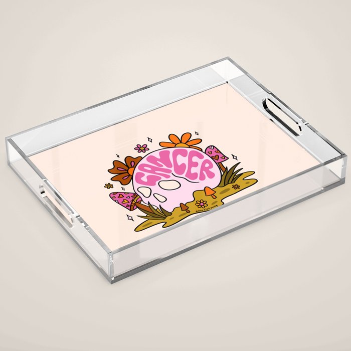 Cancer Skull Acrylic Tray Gallery Image 1