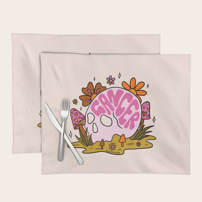 Cancer Skull Placemat Gallery Image 1