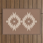 Southwestern Minimalism XXV - Coffee Creme Outdoor Rug Gallery Image 1