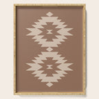 Southwestern Minimalism XXV - Coffee Creme Serving Tray Gallery Image 1
