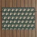 Rabbit on the moon  Outdoor Rug Gallery Image 1