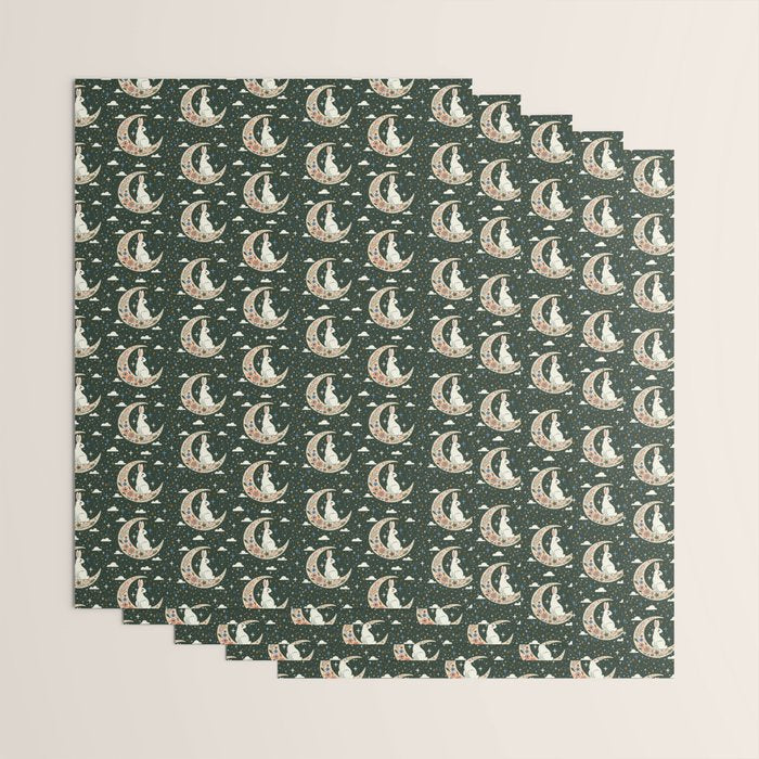 Rabbit on the moon  Wrapping Paper Gallery Image 3
