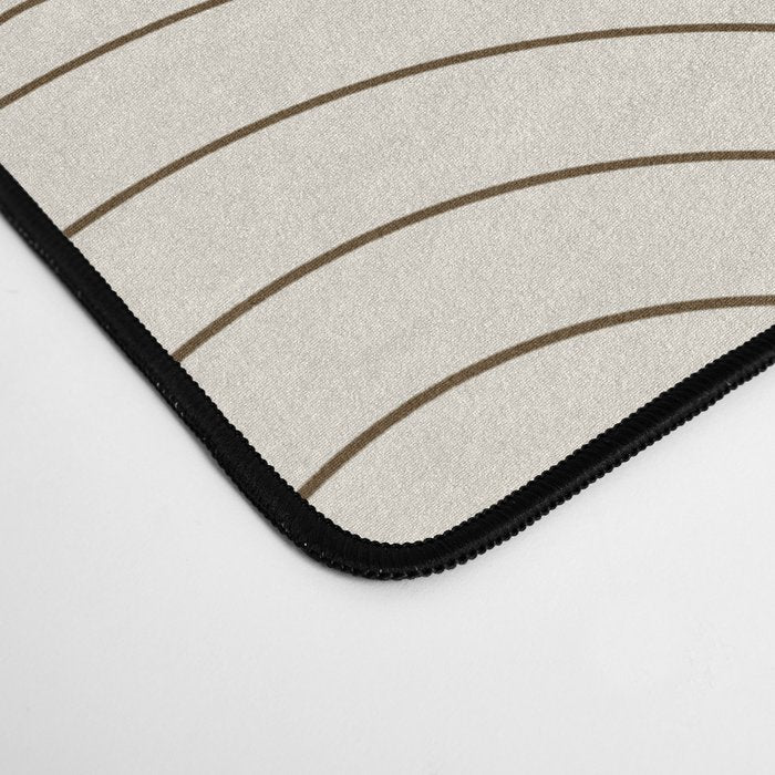 Waves (Cream & Chocolate) Desk Mat Gallery Image 4