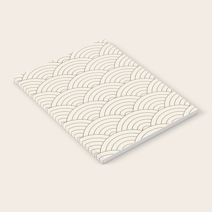 Waves (Cream & Chocolate) Notebook Gallery Image 1