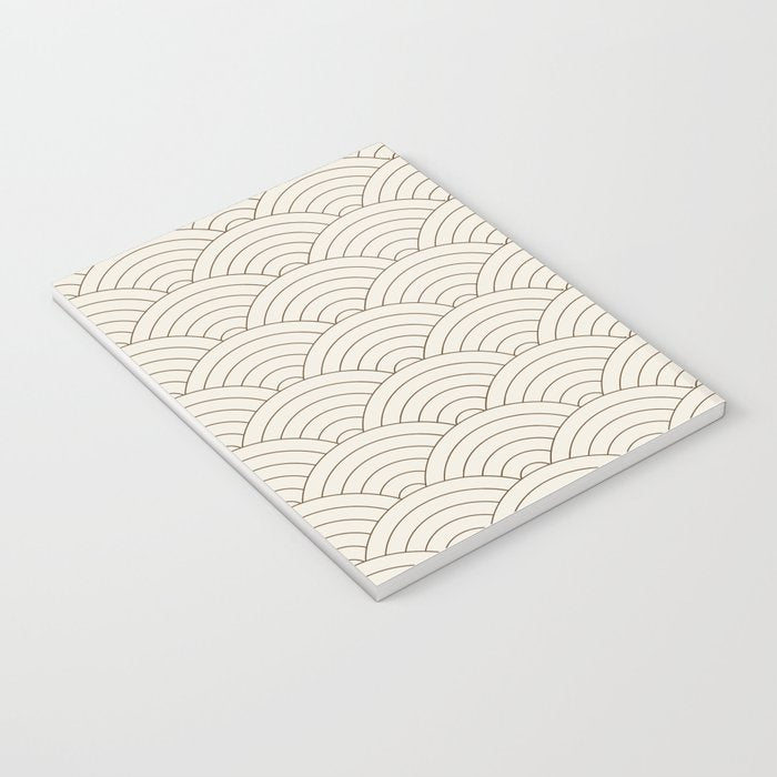 Waves (Cream & Chocolate) Notebook Gallery Image 3
