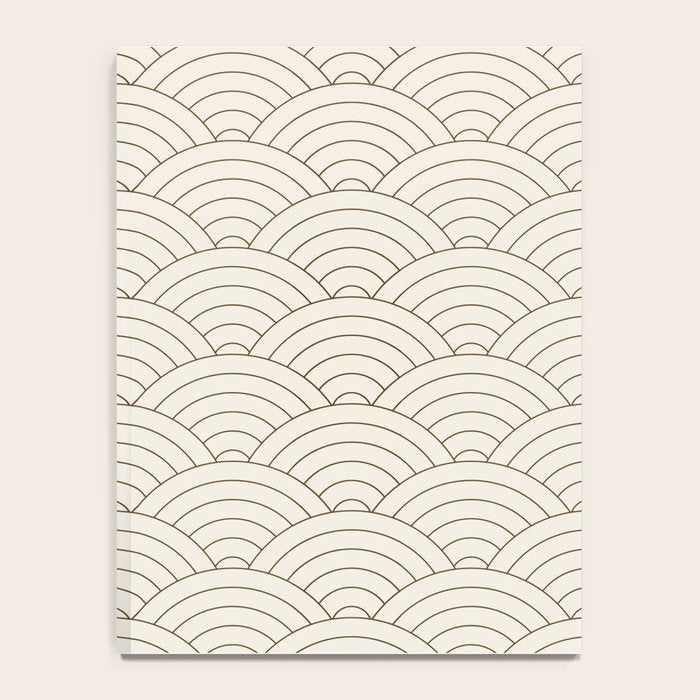 Waves (Cream & Chocolate) Notebook Gallery Image 4