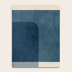 Classy Blue Beige Geometric II Notebook Gallery Image 4