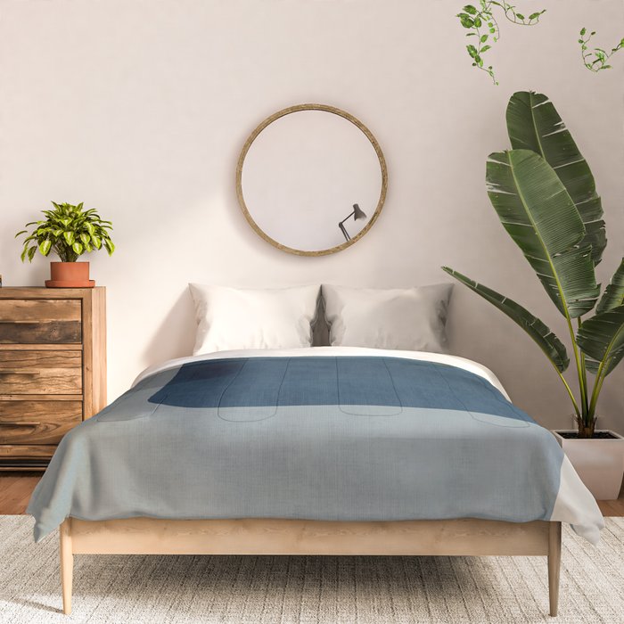 Classy Blue Beige Geometric II Comforter Gallery Image 3