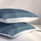 Classy Blue Beige Geometric II Pillow Sham Gallery Image 3