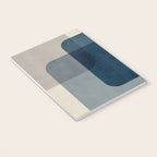 Classy Blue Beige Geometric II Notebook Gallery Image 3