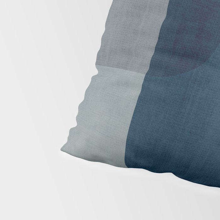 Classy Blue Beige Geometric II Pillow Sham Gallery Image 4