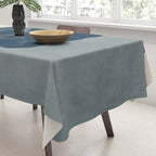 Classy Blue Beige Geometric II Tablecloth Gallery Image 3