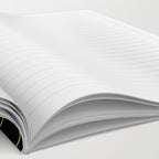 Geometric Honeycomb Lattice Pattern in Light Mustard and Black Notebook Gallery Image 2