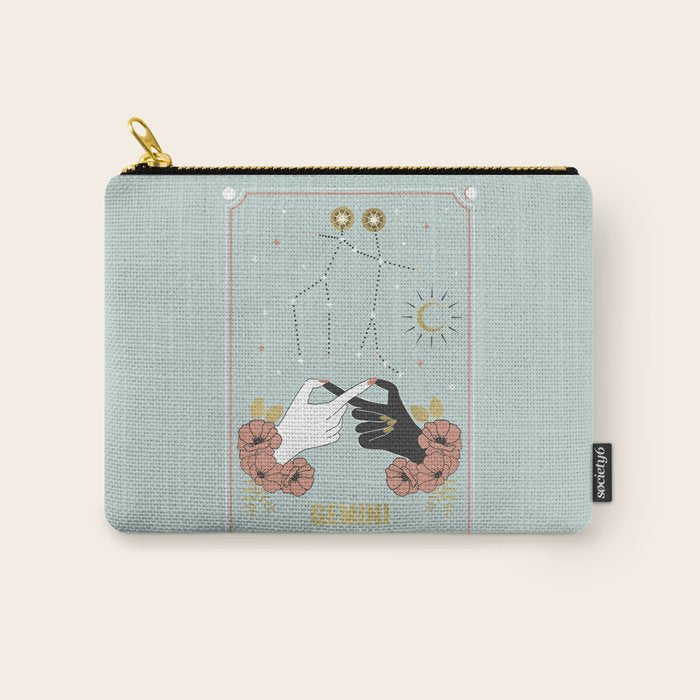 Gemini Zodiac Series Carry All Pouch Gallery Image 1