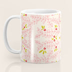 Wonderful holiday joy twigs and berrie soft pink Coffee Mug Gallery Image 3
