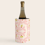 Wonderful holiday joy twigs and berrie soft pink Wine Chiller Gallery Image 3