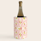 Wonderful holiday joy twigs and berrie soft pink Wine Chiller Gallery Image 1