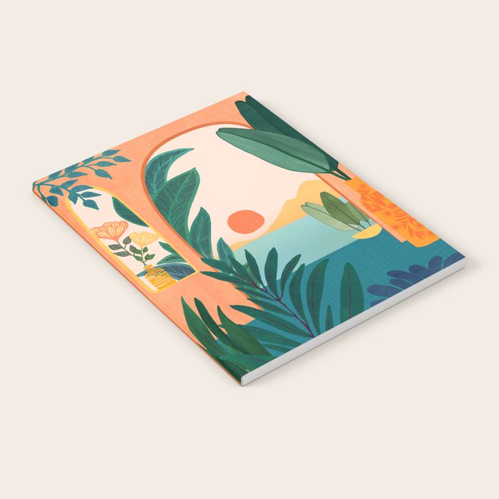 Tropical Evening Sunset Landscape Notebook Gallery Image 1