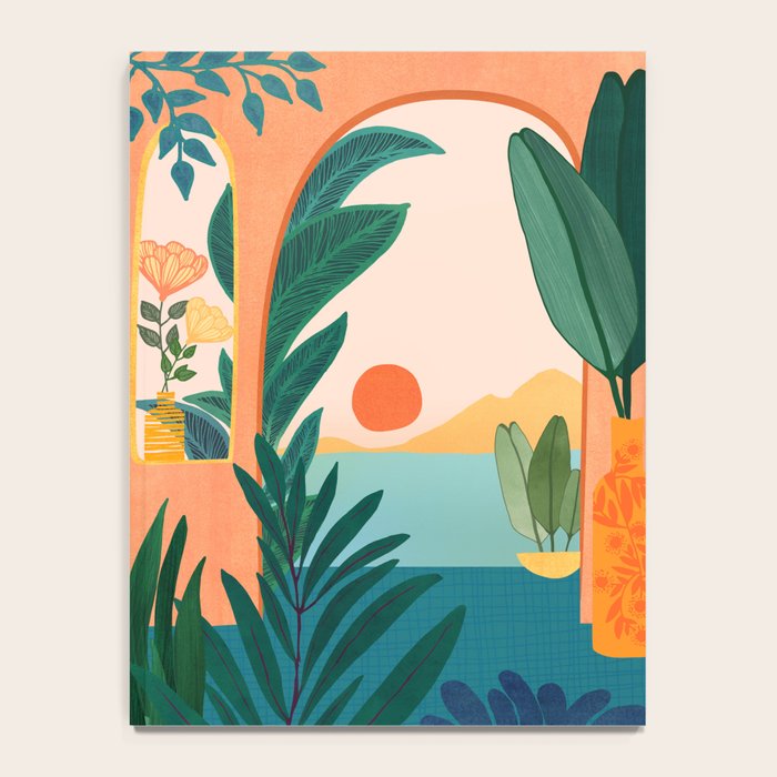 Tropical Evening Sunset Landscape Notebook Gallery Image 4