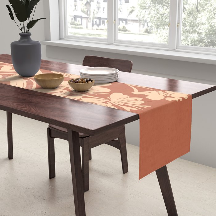 Minimalist Flowers 2 Table Runner Gallery Image 2