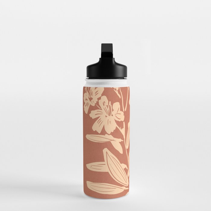 Minimalist Flowers 2 Water Bottle Gallery Image 3