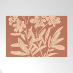 Minimalist Flowers 2 Welcome Mat Gallery Image 1