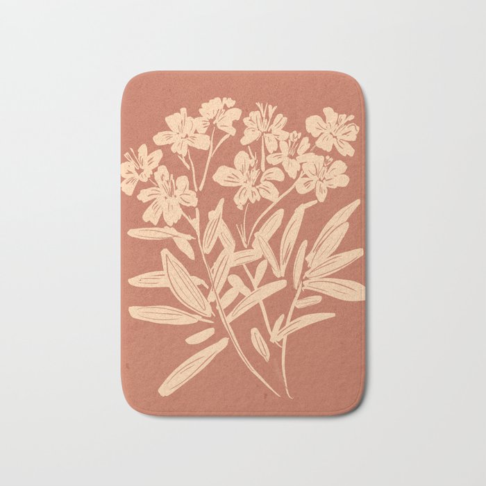 Minimalist Flowers 2 Bath Mat Gallery Image 1