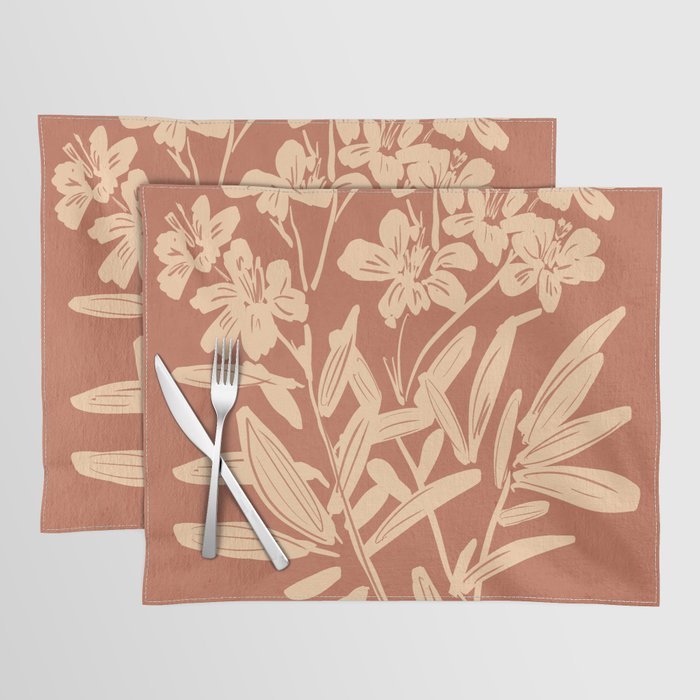Minimalist Flowers 2 Placemat Gallery Image 1