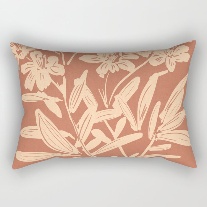 Minimalist Flowers 2 Rectangular Pillow Gallery Image 2