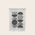 Black grey retro Mid century modern Wall Hanging Gallery Image 1
