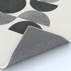 Black grey retro Mid century modern Rug Gallery Image 4
