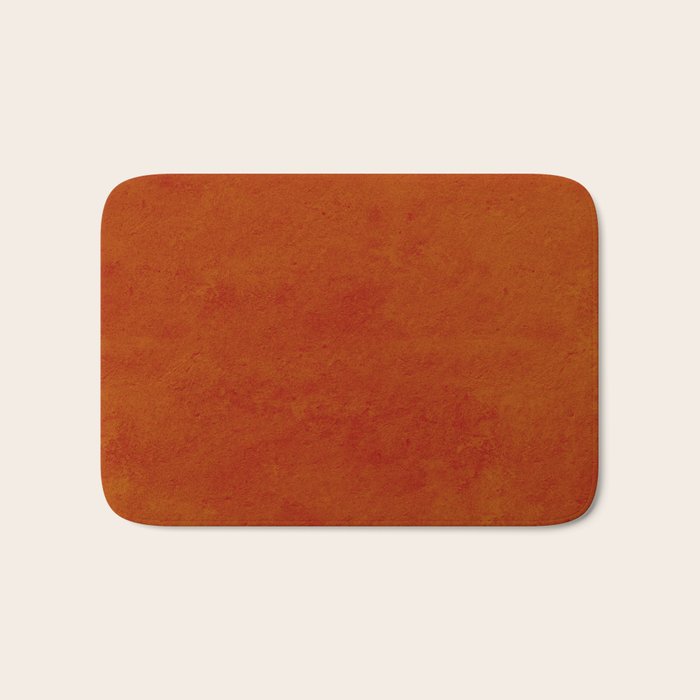 concrete orange brown copper plain texture Bath Mat Gallery Image 1