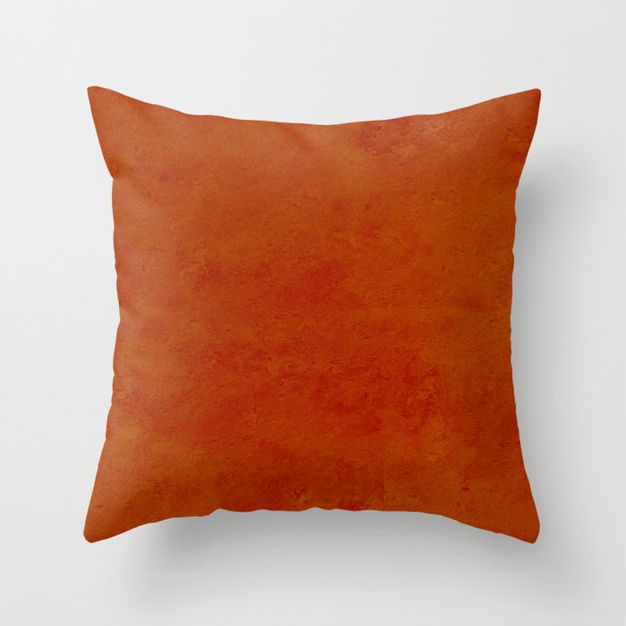concrete orange brown copper plain texture Throw Pillow Gallery Image 6