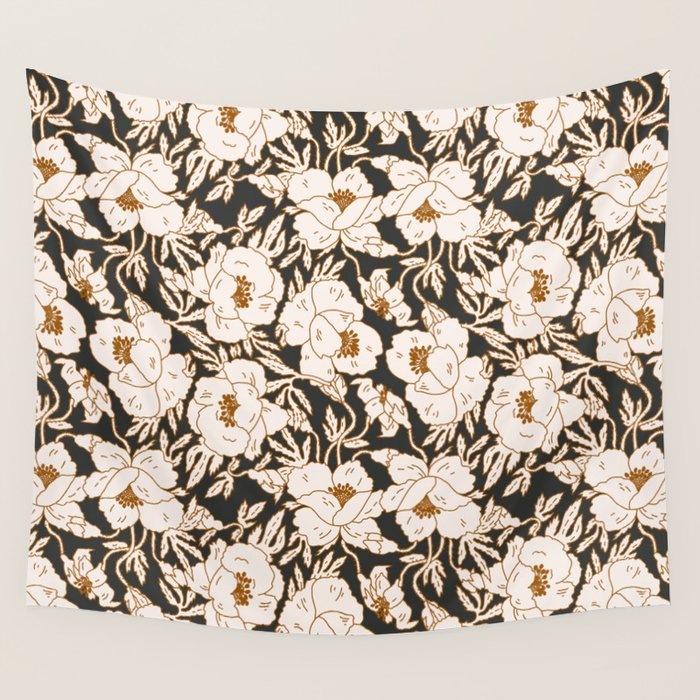 INDRA POPPY DARK Wall Tapestry Gallery Image 4